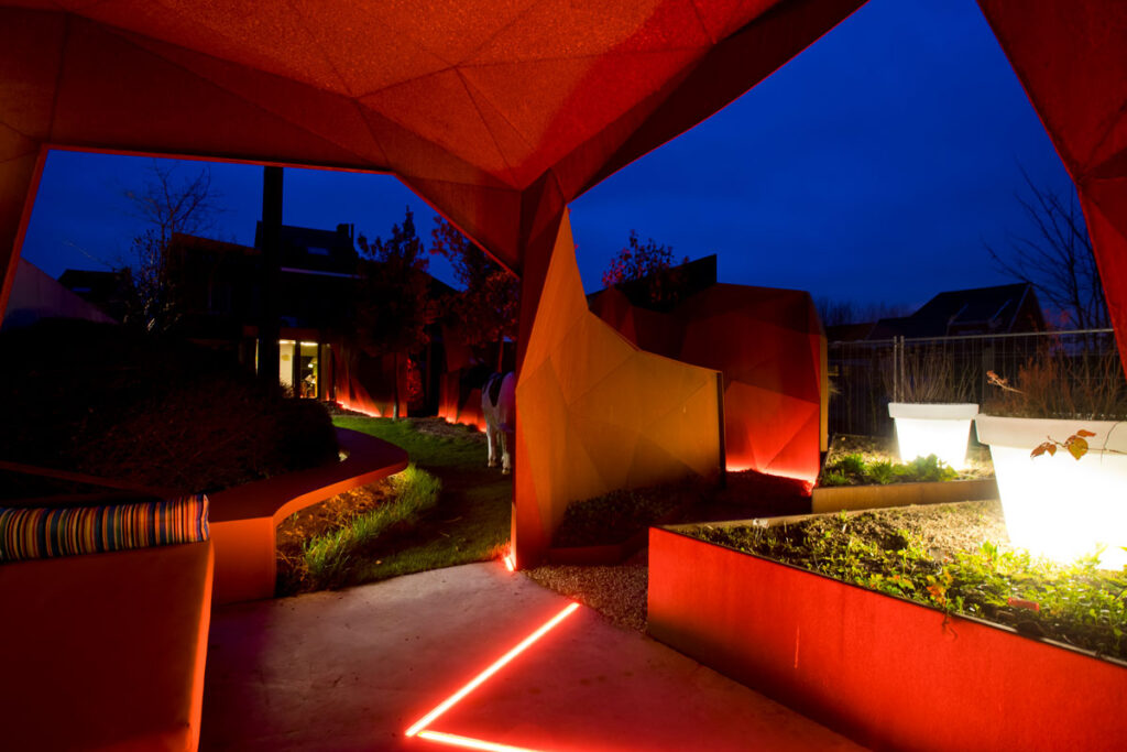 Lichtontwerp voor tuin door Lichthuis